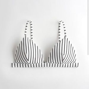 Hollister Black & White stripped Swimsuit